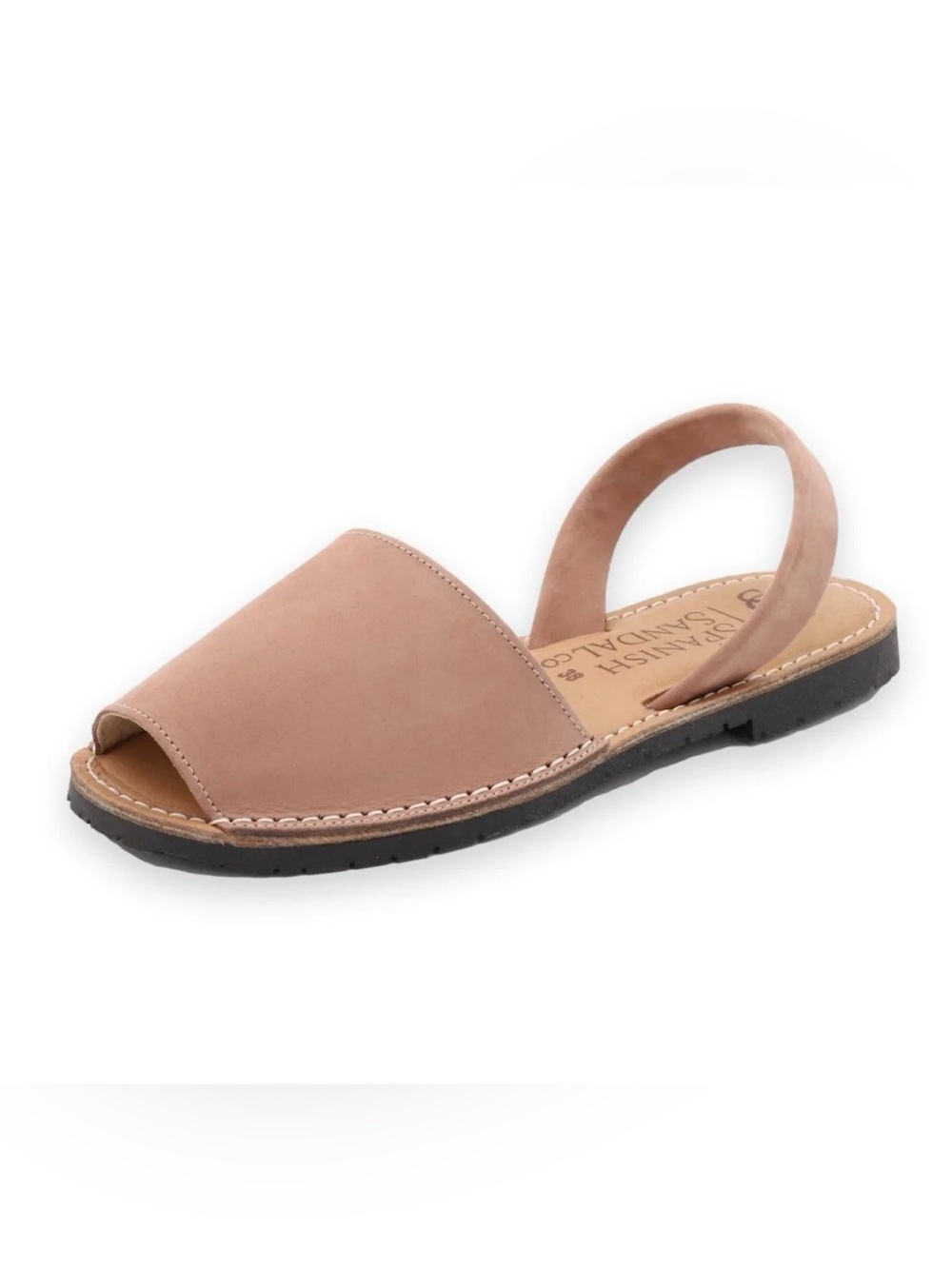 Spanish Sandal Co Classic Tan Nubuck Avarca Sandal, 39